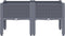 vidaXL - Plantenbak - met - poten - 80x40x42 - cm - polypropeen - grijs