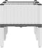 vidaXL - Plantenbak - met - poten - 80x40x42 - cm - polypropeen - wit
