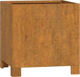 vidaXL - Plantenbak - met - poten - roestig - 32x30x33 - cm - cortenstaal