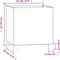 vidaXL - Plantenbak - met - poten - roestig - 32x30x33 - cm - cortenstaal