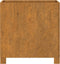 vidaXL - Plantenbak - met - poten - roestig - 42x40x43 - cm - cortenstaal