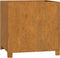vidaXL - Plantenbak - met - poten - roestig - 49x47x50 - cm - cortenstaal