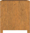 vidaXL - Plantenbak - met - poten - roestig - 49x47x50 - cm - cortenstaal