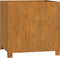 vidaXL - Plantenbak - met - poten - roestig - 49x47x50 - cm - cortenstaal