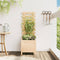 vidaXL - Plantenbak - met - rek - 39x39,5x114 - cm - massief - grenenhout