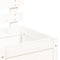 vidaXL - Plantenbak - met - rek - 39x39,5x114 - cm - massief - grenenhout - wit