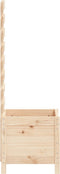 vidaXL - Plantenbak - met - rek - 39x39,5x114 - cm - massief - grenenhout
