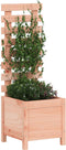vidaXL - Plantenbak - met - rek - 39x39,5x114 - cm - massief - douglashout