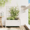 vidaXL - Plantenbak - met - rek - 79x39,5x114 - cm - massief - grenenhout - wit