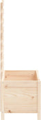 vidaXL - Plantenbak - met - rek - 79x39,5x114 - cm - massief - grenenhout