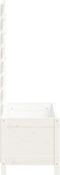vidaXL - Plantenbak - met - rek - 79x39,5x114 - cm - massief - grenenhout - wit