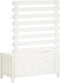 vidaXL - Plantenbak - met - rek - 79x39,5x114 - cm - massief - grenenhout - wit