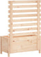 vidaXL - Plantenbak - met - rek - 79x39,5x114 - cm - massief - grenenhout