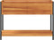 vidaXL - Plantenbak - met - schap - 110x45x80 - cm - massief - acaciahout - en - staal
