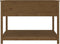 vidaXL - Plantenbak - met - schap - 111,5x111,5x81 - cm - grenenhout - honingbruin