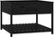 vidaXL - Plantenbak - met - schap - 111,5x111,5x81 - cm - massief - grenenhout - zwart