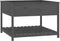 vidaXL - Plantenbak - met - schap - 111,5x111,5x81 - cm - massief - grenenhout - grijs