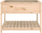vidaXL - Plantenbak - met - schap - 111,5x111,5x81 - cm - massief - grenenhout