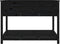 vidaXL - Plantenbak - met - schap - 111,5x111,5x81 - cm - massief - grenenhout - zwart