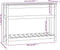 vidaXL - Plantenbak - met - schap - 111,5x34,5x81 - cm - grenenhout - honingbruin