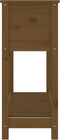 vidaXL - Plantenbak - met - schap - 111,5x34,5x81 - cm - grenenhout - honingbruin