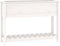 vidaXL - Plantenbak - met - schap - 111,5x34,5x81 - cm - massief - grenenhout - wit