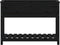 vidaXL - Plantenbak - met - schap - 111,5x34,5x81 - cm - massief - grenenhout - zwart