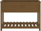 vidaXL - Plantenbak - met - schap - 111,5x54x81 - cm - grenenhout - honingbruin