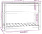 vidaXL - Plantenbak - met - schap - 111,5x54x81 - cm - grenenhout - honingbruin