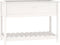 vidaXL - Plantenbak - met - schap - 111,5x54x81 - cm - massief - grenenhout - wit