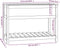 vidaXL - Plantenbak - met - schap - 111,5x54x81 - cm - massief - grenenhout - wit