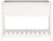 vidaXL - Plantenbak - met - schap - 111,5x54x81 - cm - massief - grenenhout - wit