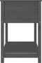 vidaXL - Plantenbak - met - schap - 111,5x54x81 - cm - massief - grenenhout - grijs