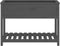 vidaXL - Plantenbak - met - schap - 111,5x54x81 - cm - massief - grenenhout - grijs