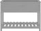 vidaXL - Plantenbak - met - schap - 111,5x54x81 - cm - massief - grenenhout - grijs