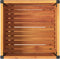 vidaXL - Plantenbak - met - schap - 45x45x80 - cm - massief - acaciahout - en - staal