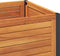 vidaXL - Plantenbak - met - schap - 45x45x80 - cm - massief - acaciahout - en - staal