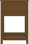 vidaXL - Plantenbak - met - schap - 54x54x81 - cm - grenenhout - honingbruin