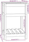 vidaXL - Plantenbak - met - schap - 54x54x81 - cm - massief - grenenhout - zwart