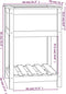 vidaXL - Plantenbak - met - schap - 54x54x81 - cm - massief - grenenhout - wit