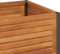 vidaXL - Plantenbak - met - schap - 80x45x80 - cm - massief - acaciahout - en - staal