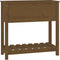 vidaXL - Plantenbak - met - schap - 82,5x34,5x81 - cm - grenenhout - honingbruin