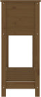 vidaXL - Plantenbak - met - schap - 82,5x34,5x81 - cm - grenenhout - honingbruin