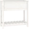 vidaXL - Plantenbak - met - schap - 82,5x34,5x81 - cm - massief - grenenhout - wit