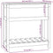 vidaXL - Plantenbak - met - schap - 82,5x34,5x81 - cm - massief - grenenhout - zwart