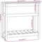 vidaXL - Plantenbak - met - schap - 82,5x34,5x81 - cm - massief - grenenhout - wit