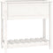 vidaXL - Plantenbak - met - schap - 82,5x34,5x81 - cm - massief - grenenhout - wit
