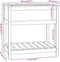 vidaXL - Plantenbak - met - schap - 82,5x54x81 - cm - grenenhout - honingbruin