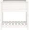 vidaXL - Plantenbak - met - schap - 82,5x54x81 - cm - massief - grenenhout - wit
