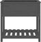 vidaXL - Plantenbak - met - schap - 82,5x54x81 - cm - massief - grenenhout - grijs
